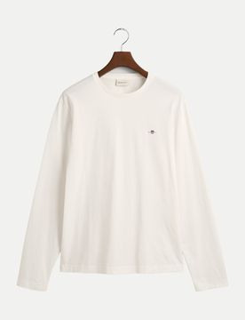 Gant Langarmshirt Shield Weiß XXL