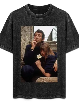 Serge Gainsbourg and Jane Birkin T-Shirt Urban Style Print T-Shirt - Aliexpress - FashionsVida