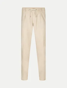 Hose aus Leinen- Mix Beige 52 - Profuomo - FashionsVida