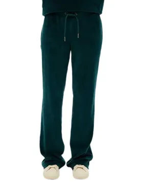 Joggers W7011203a Wide Leg Dark Pine Green S