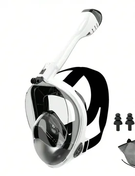 Máscara de snorkel de cara completa, máscara de buceo para adultos y jóvenes, máscara de snorkel con vista panorámica de 180°, con soporte para - Shein - FashionsVida