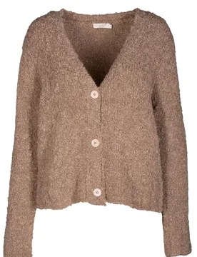 V-Cardigan,1/1 Arm, Boucle female - 44 - FashionsVida