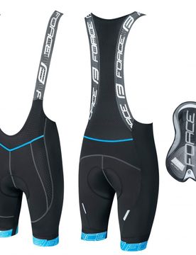 Pantaloncini ciclismo fondello in gel FAME nero blu