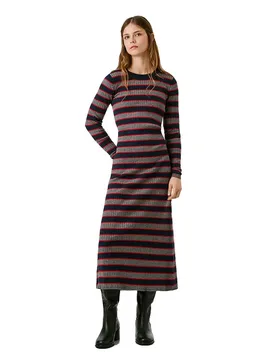 Vestito A Maniche Lunghe Clarisse Dulwich Blue L