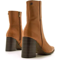Botines básicos de mujer de tacón en piel