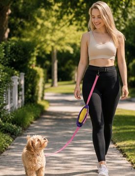 Marsupio da passeggio per cane - rosa