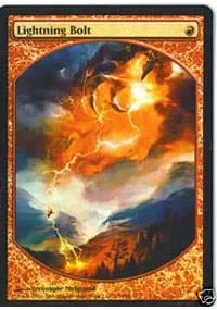 Lightning Bolt (Magic Player Rewards foil) Promotional Cards - Magic: The Gathering - FashionsVida