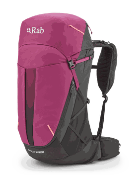 Airox ND34L Wanderrucksack Damen Mulberry/Black
