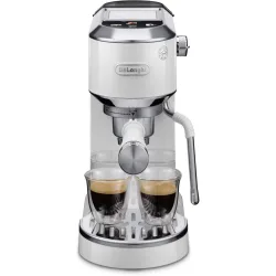 Cafetera espresso manual de bomba Dedica Duo EC890.WI para café caliente y frío