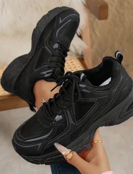 Zapatillas Deportivas Chunky de Suela Gruesa y Aumentadora de Altura, Parte Superior Suave, Nuevas para Primavera/Verano 2026, Zapatos de Running Tran - Shein - FashionsVida