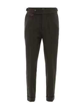 Antioch Pantalón de pinzas oliva