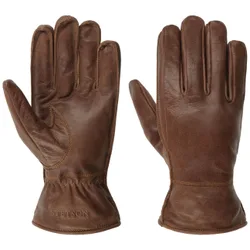 Cowskin Leather Gloves by - brown - Female - Size: 8 1/2 HS