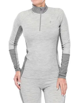 Layer Magic Half Zip, hellgrau/grau m - Peak Performance - FashionsVida