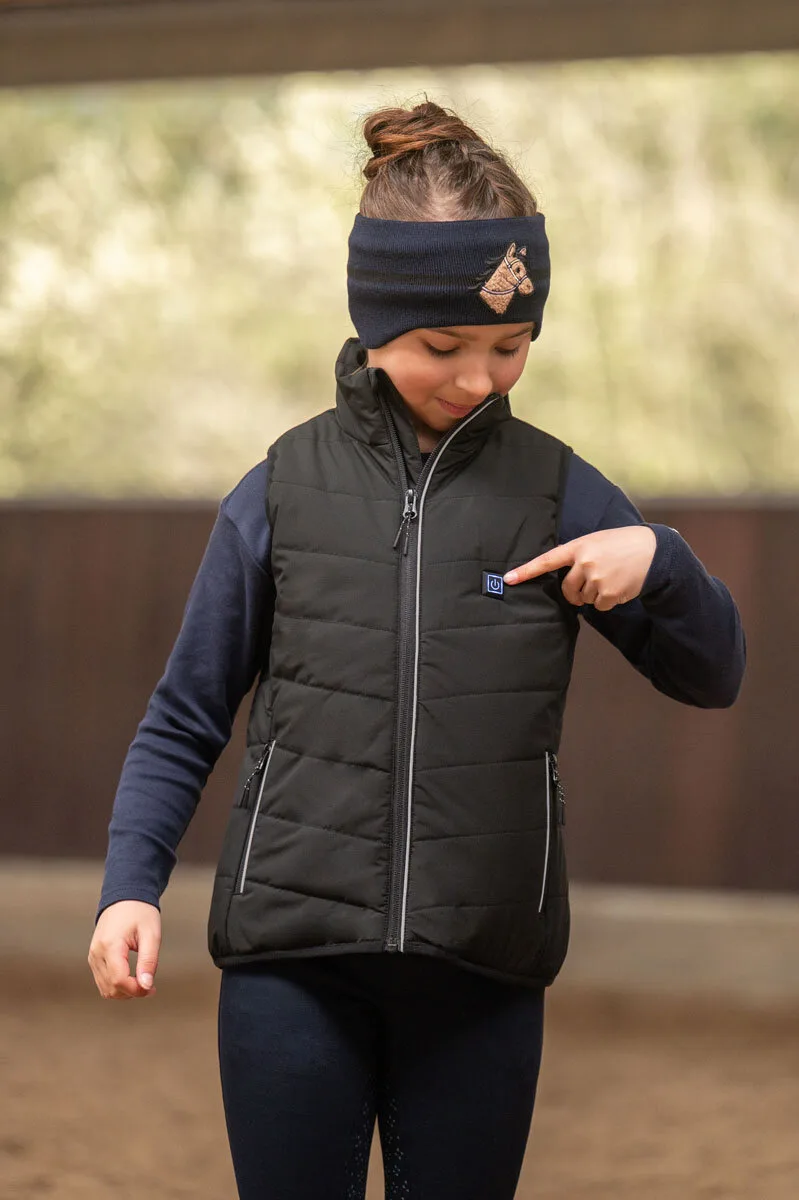 Kinder Heizweste CUDDLE STYLE schwarz 140 - HKM - FashionsVida