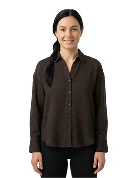 Camicia A Maniche Lunghe Melaney Queeny Chocolate Torte M