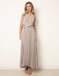 Cross Front Halter Dress - ONE / MOCHA - female