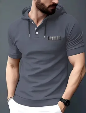 Summer Polo Shirt Hooded Men's Casual Sports Polo Shirt - Aliexpress - FashionsVida