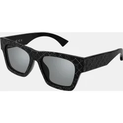 Gafa de sol de mujer rectangular en acetato reciclado