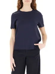 Blusa in satin BLU NAVY 44