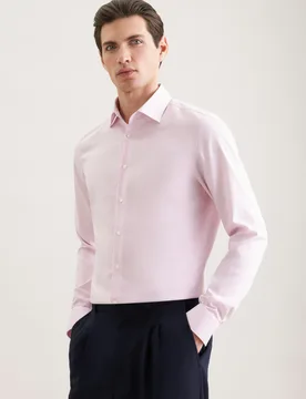 Slim Business Hemd Uni Rosa/Pink 39 - Seidensticker.com - FashionsVida