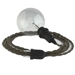 Cables Lampe Suspendue Pour Abat-jour Tn04 3 M Brown / Black One Size
