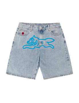Running Dog Denim Shorts - Heavy Wash