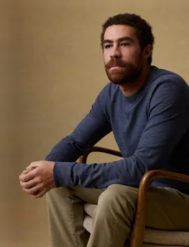 Jersey de hombre de punto fino - Faherty - FashionsVida