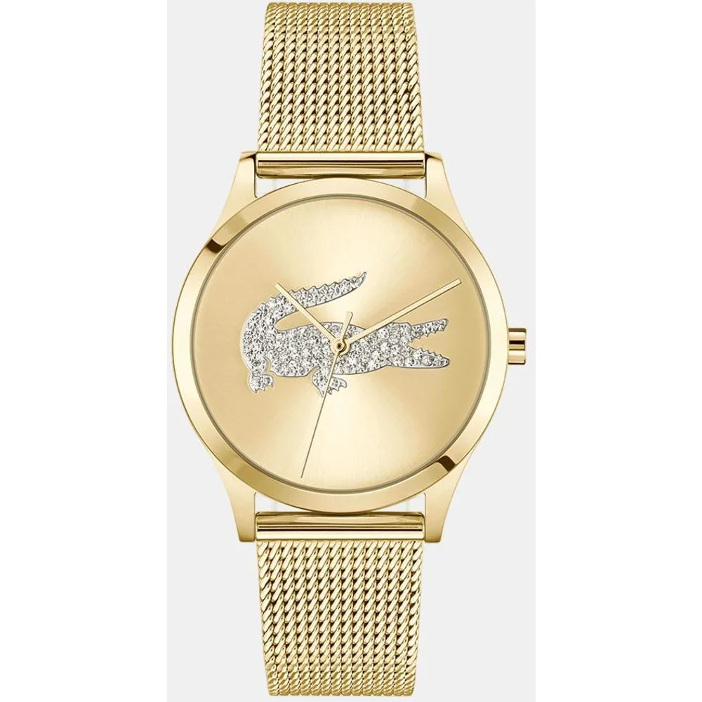 Reloj de mujer Crocodelle de acero dorado - Lacoste - FashionsVida
