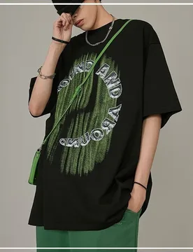 Summer Korean Fashion Trend Round Neck Letter Print Loose Casual and Versatile Short Sleeved T-shirt for Both Men and Women - Aliexpress - FashionsVida