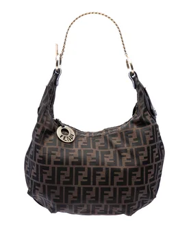 Zucca Canvas Chef Chain Hobo - Fendi - FashionsVida
