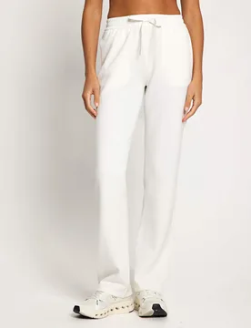 Aimie High Waisted Relaxed Joggers Soft White female - Lilybod - FashionsVida