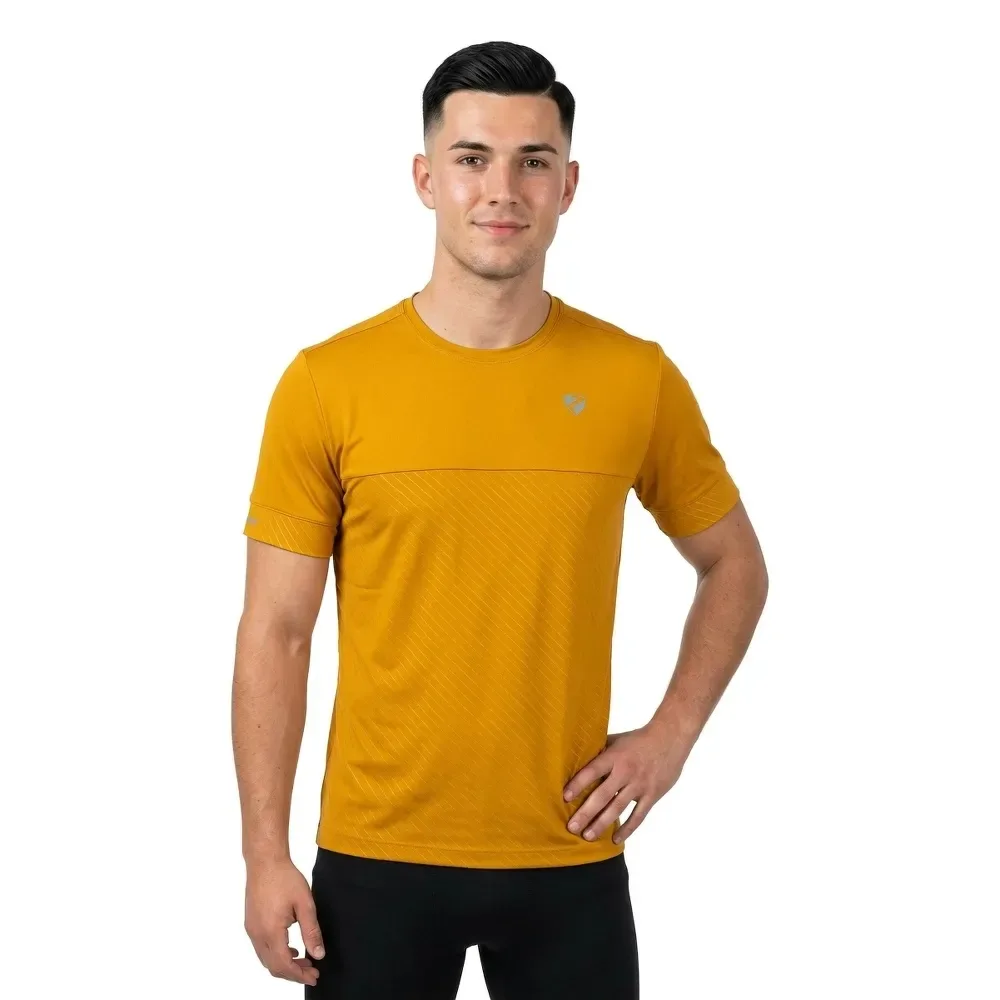 Maglia A Maniche Corte Nicklas Dark Mustard - Ziener - FashionsVida