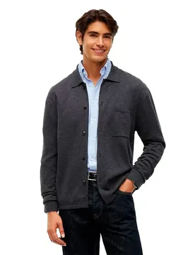 Cardigan Mw0mw40432 Dark Grey Heather S