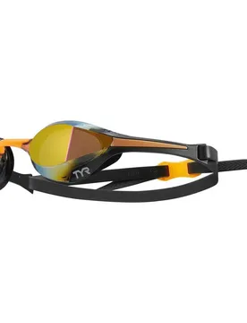 Tracer X Elite Race Mirror Swimming Goggles Gold / Orange / Black One Size Men,Women - TYR - FashionsVida