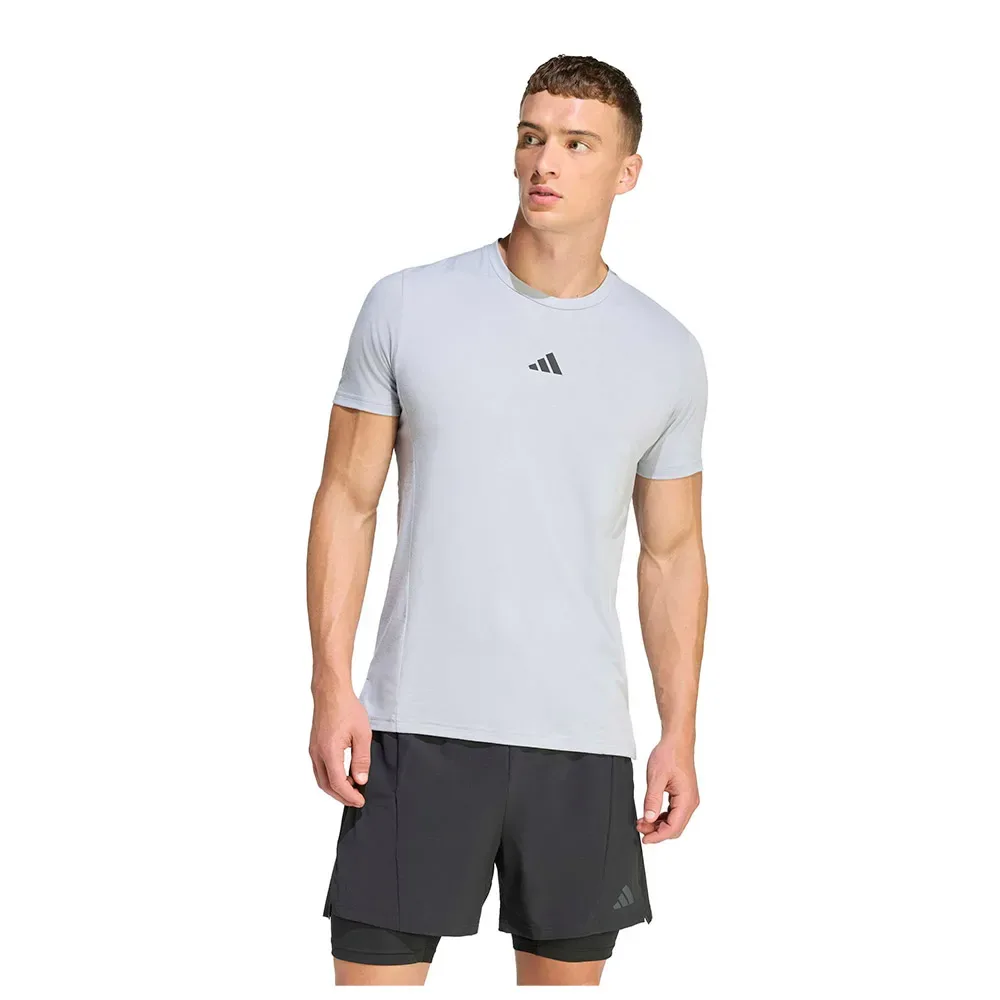 T-shirt à Manches Courtes Designed For Training Workout Halo Silver L - Adidas - FashionsVida