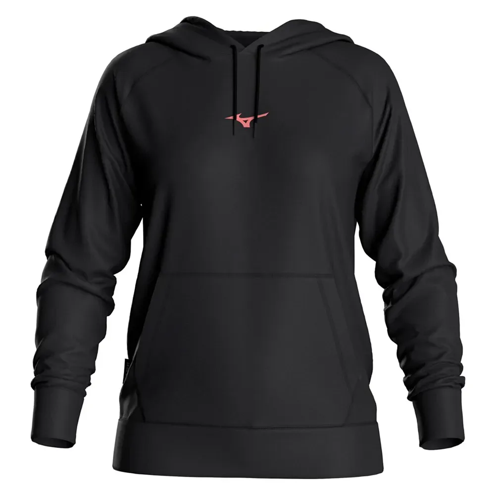 Felpa Con Cappuccio Athletic Black M - Mizuno - FashionsVida