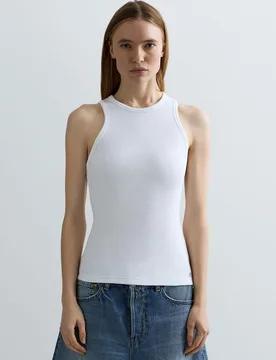 Top de mujer en canalé de tirantes - Replay - FashionsVida