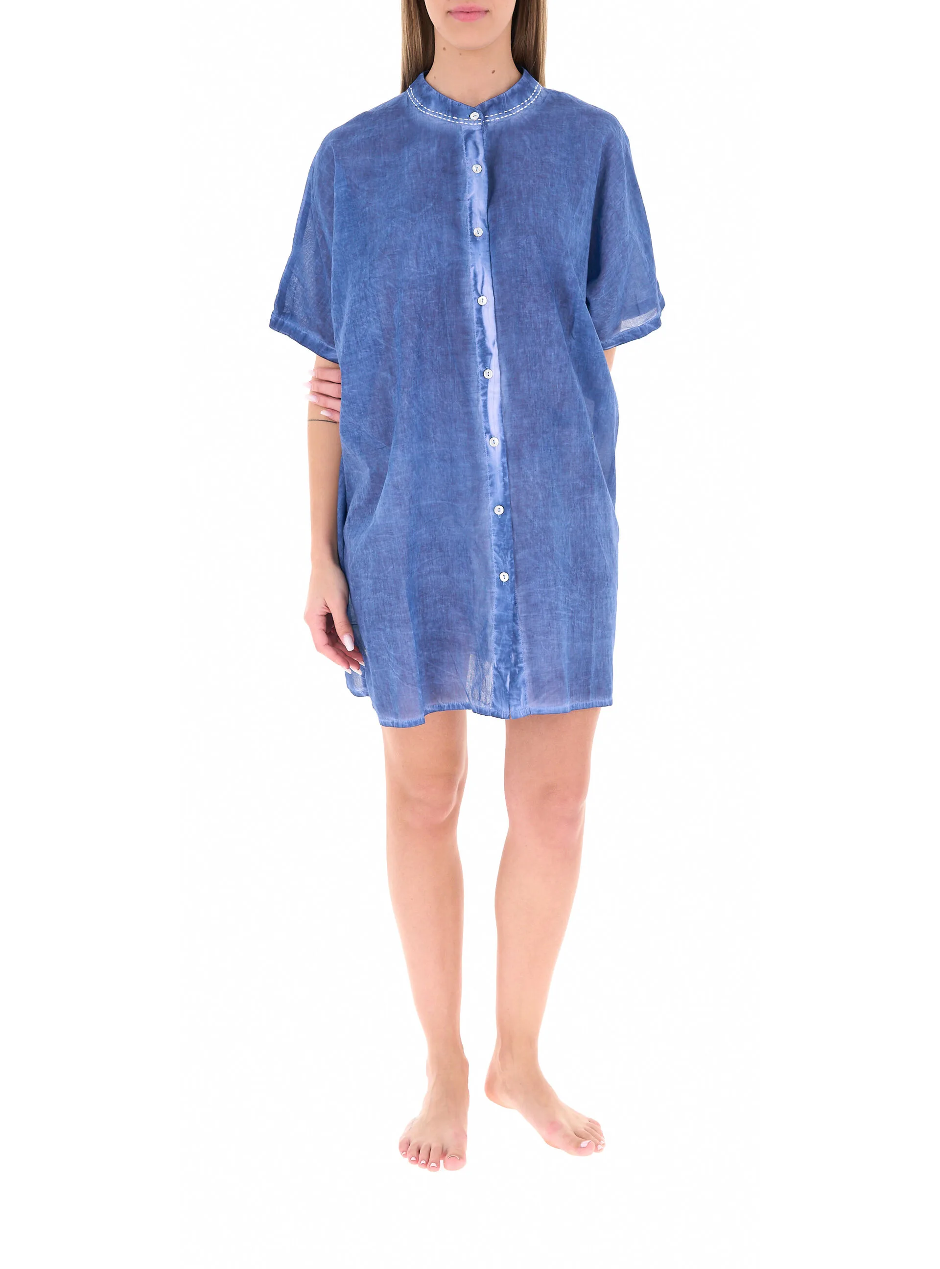 Abito copricostume caftano BLU XXL - I CAFTANI DI ROBY ZU - FashionsVida