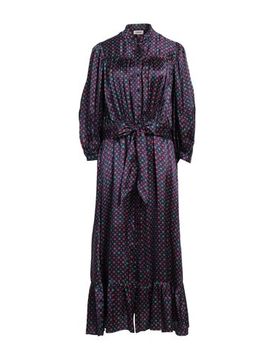 Midi-Kleid Damen Dunkelviolett 32,34,36,38 Damen