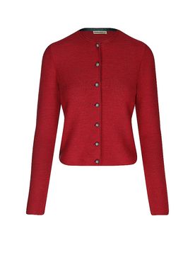 Trachten Strickjacke ALOISIA dunkelrot S damen