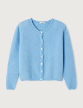 GILET COURT BOULE L COL ROND BOUTO feale