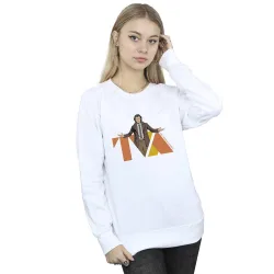 Women's Loki TVA Pose Sweatshirt in White Size: 5XL - White - Size: 5XL