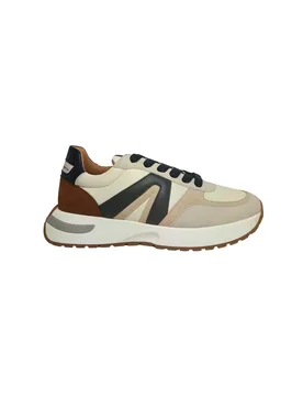 Scarpe Uomo Sneakers Hyde Man, White Grey Cognac - Alexander Smith - FashionsVida
