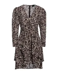 Mini-Kleid Damen Dunkelbraun 32 Damen