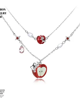 YISON Fashion Design Elegant Temperament Red Apple Necklace For Women Modern Jewelry Accessories Gifts - Aliexpress - FashionsVida