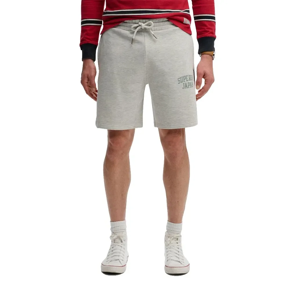 Pantaloni Corti Athletic Essential Cadet Grey Marl XL - Superdry - FashionsVida