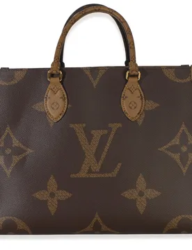 Coated Canvas Monogram Reverse Onthego MM - Louis Vuitton - FashionsVida