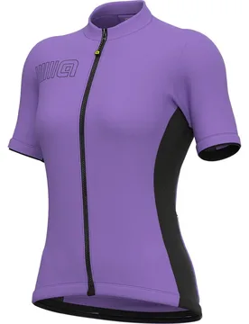 Maglia A Maniche Corte Color Block Violet - Ale - FashionsVida