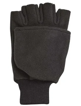 Wind Stop Fold Over Mitt Gloves Black XL Men,Women - Kinetic - FashionsVida