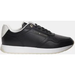 Zapatilla runner de mujer en piel con logo